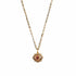 Retablo Small Oval Framed Charm Necklace - Gold - VSA Designs