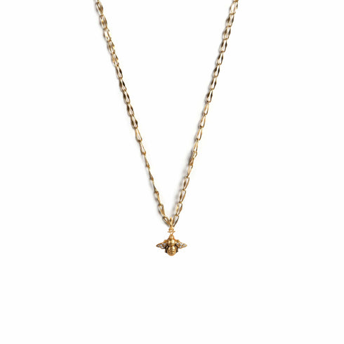 Baby Bee Charm Necklace