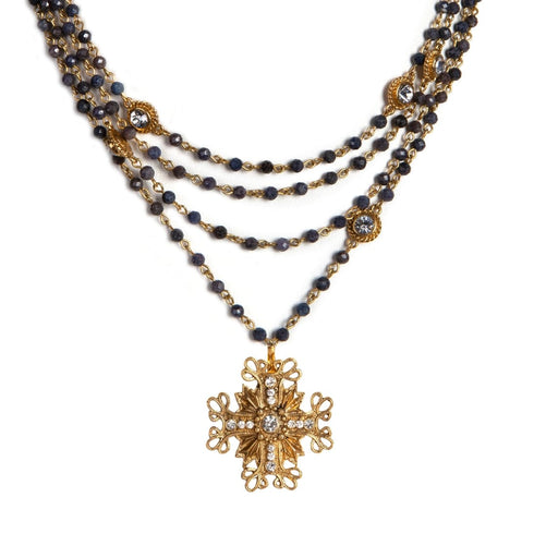 Magdalena - 4mm Precious Grey Blue Sapphire All Medallions