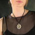 Oval Cloister Sacred Heart Charm Necklace - VSA Designs