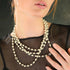 Magdalena - 6mm Pearl Cream Gunmetal - VSA Designs