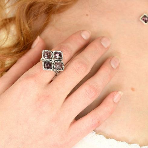 Brigid Seal of Grace Ring Fire Ruby - Gold