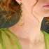 Brigid Mist Post Earrings Earth Olivine - Gold