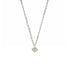 Sacred Heart Logo Charm Necklace - Silver