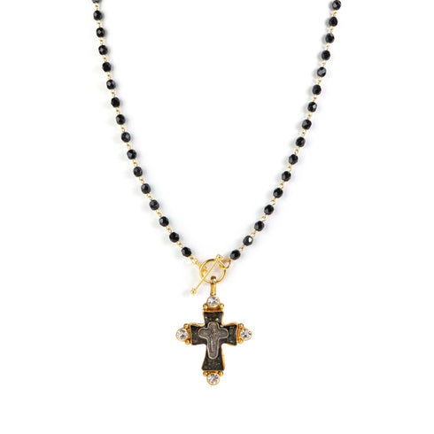 Delfina Crystal Jet All Medallions - Gold