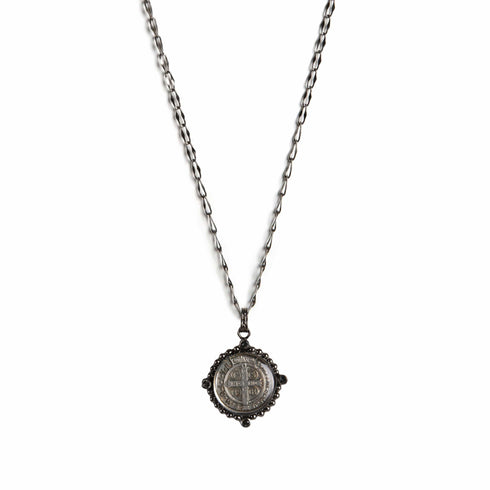 Bespoke San Benito Charm Necklace Gunmetal