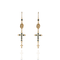 Maddie Rosary Earrings Montana - Gold