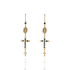 Maddie Rosary Earrings Montana - Gold
