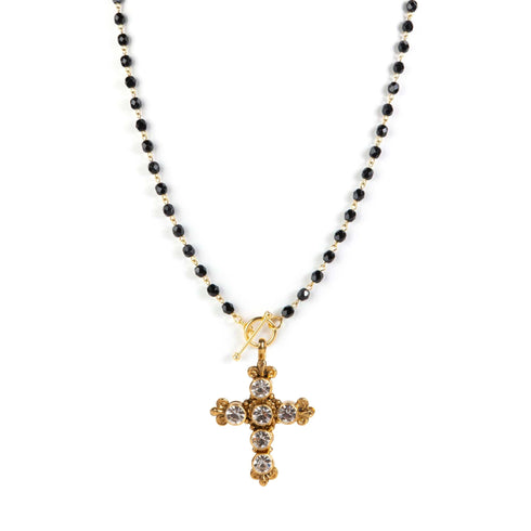 Delfina Crystal Jet All Medallions - Gold