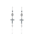 Maddie Rosary Earrings Montana - Silver