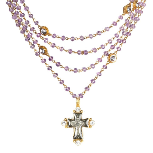 Magdalena - 6mm Semi-Precious Amethyst Beads All Medallions