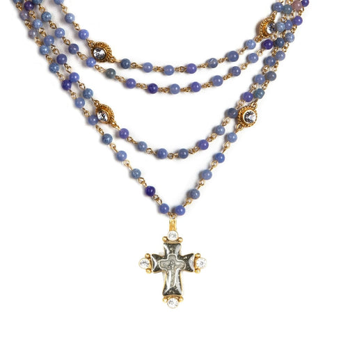 Magdalena - 6mm Semi-Precious Blue Jade All Medallions