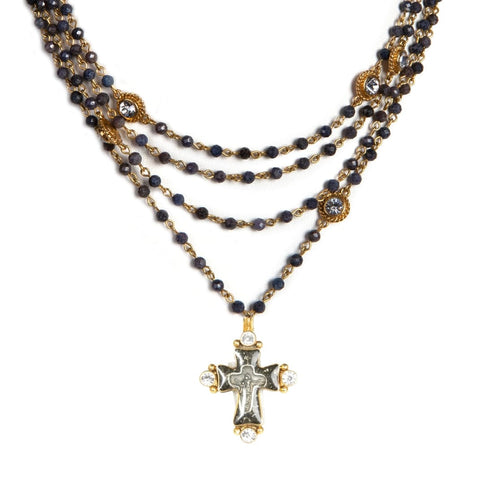 Magdalena - 4mm Precious Grey Blue Sapphire All Medallions