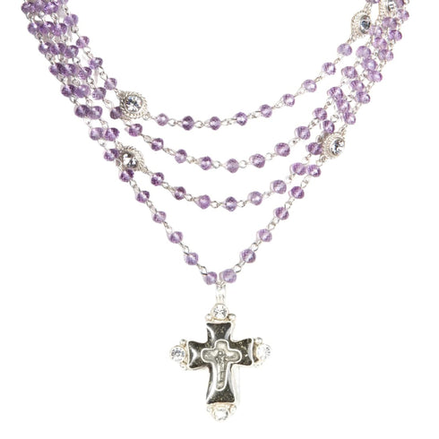 Magdalena - 6mm Semi-Precious Amethyst Beads All Medallions