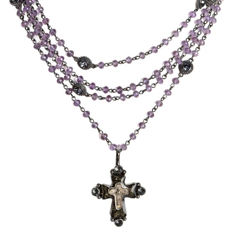 Magdalena - 6mm Semi-Precious Amethyst Beads All Medallions