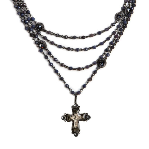 Magdalena - 4mm Precious Grey Blue Sapphire All Medallions