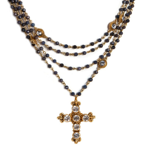 Magdalena - 4mm Precious Grey Blue Sapphire All Medallions