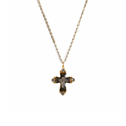 Maria Cross Charm Necklace - VSA Designs
