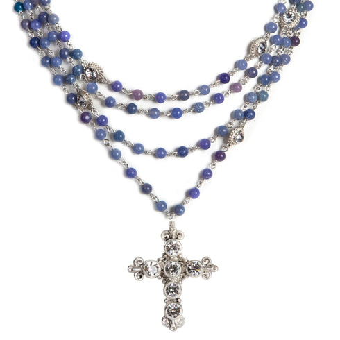 Magdalena - 6mm Semi-Precious Blue Jade All Medallions