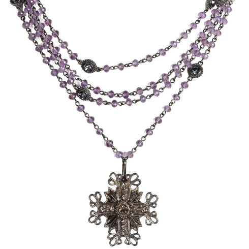 Magdalena - 6mm Semi-Precious Amethyst Beads All Medallions