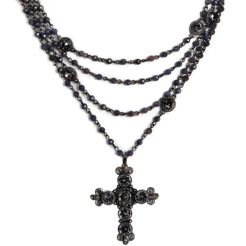 Magdalena - 4mm Precious Grey Blue Sapphire All Medallions