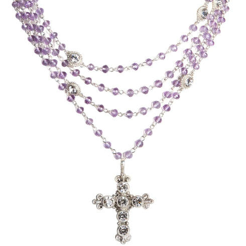 Magdalena - 6mm Semi-Precious Amethyst Beads All Medallions