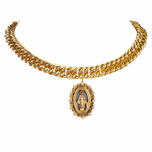 Iconic Chain Choker with All Medallions - Gold