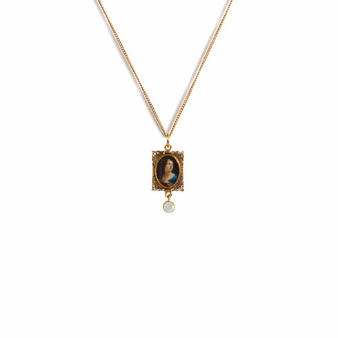 Retablo St Agatha Charm Necklace
