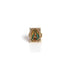 Retablo Square Framed Guadalupe Charm Ring - Gold - VSA Designs
