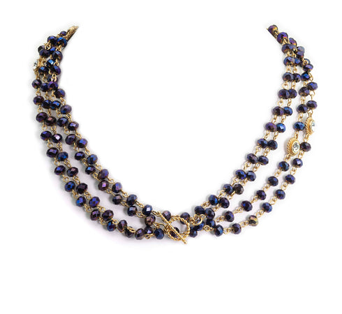 Bourne Again Magdalena Purple Velvet - Gold