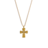 Bourne Again Rebel Cross Charm Necklace - Gold