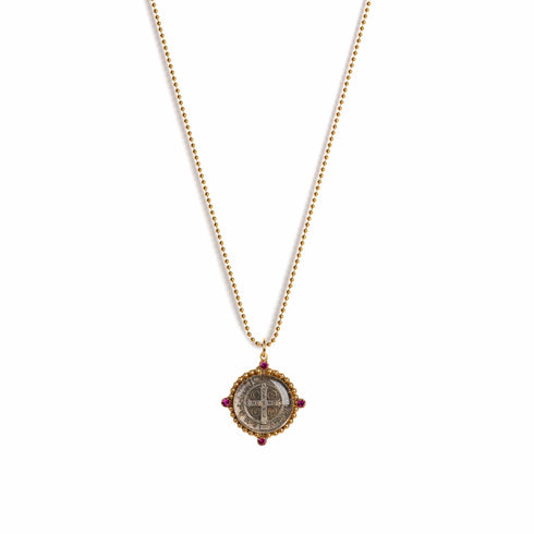 Promise To Protect Charm San Benito Necklace - Gold