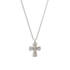 Bourne Again Rebel Cross Charm Necklace - Silver
