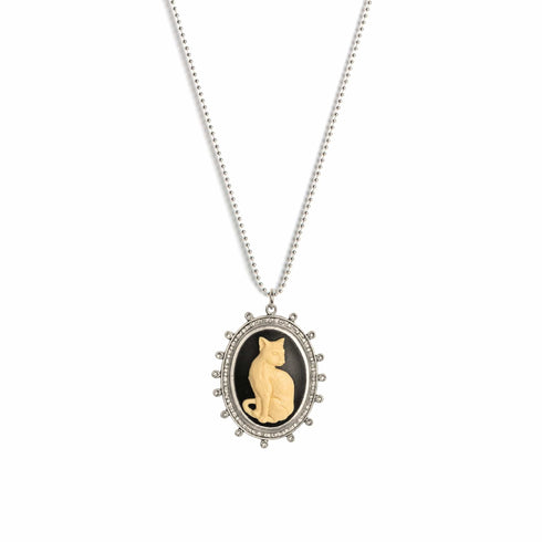 Cats! Charm Necklace - Silver