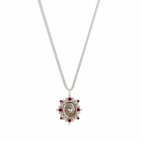 Heart Of Hope Charm Necklace - Silver