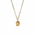 Love My Guadalupe Rose Charm Necklace - Gold