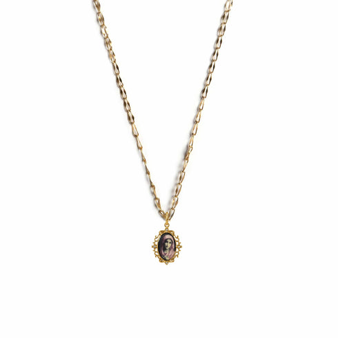 Pretty In Prayer Charm Necklace - Gold