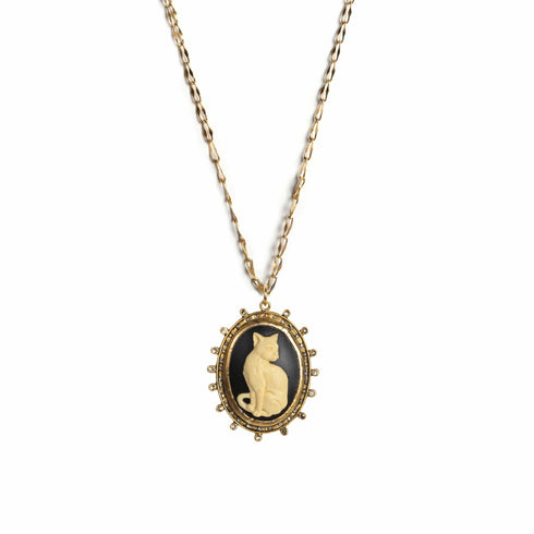 Cats! Charm Necklace - Gold