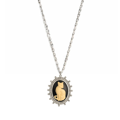 Cats! Charm Necklace - Silver