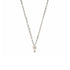 Pink At Heart Charm Necklace - Silver