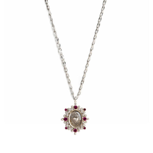 Heart Of Hope Charm Necklace - Silver
