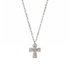 Bourne Again Rebel Cross Charm Necklace - Silver