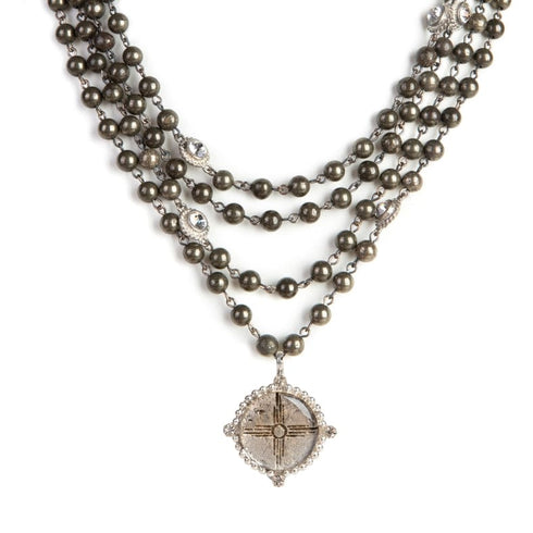 Magdalena - 6mm Semi-Precious Pyrite All Medallions