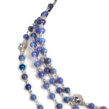 Magdalena - 6mm Semi-Precious Blue Jade All Medallions