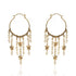 Esme Star Hoop Earrings Cream Pearl
