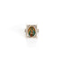 Retablo Square Framed Guadalupe Charm Ring - Silver - VSA Designs