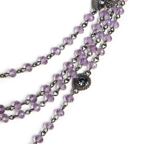 Magdalena - 6mm Semi-Precious Amethyst Beads All Medallions