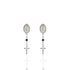 Maddie Rosary Post Earrings Montana - Silver