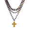 Bourne Again Magdalena With Rebel Cross Purple Velvet - Gold