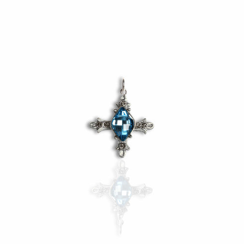 Ice Cross Charm - Silver - VSA Designs